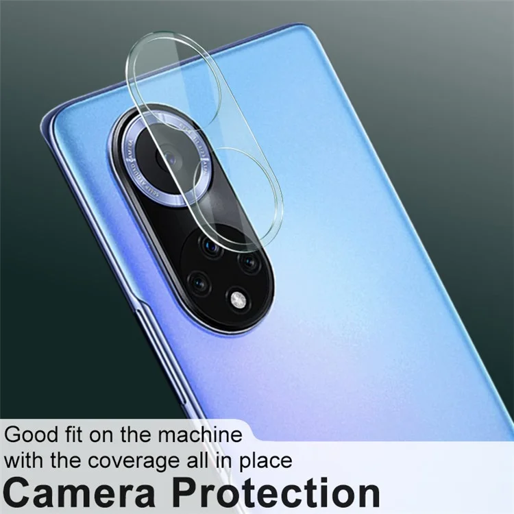 IMAK HD Clear Anti-Scratch Tempered Glass Camera Lens Protector + Acrylic Lens Cap für Huawei nova 9 / Honor 50