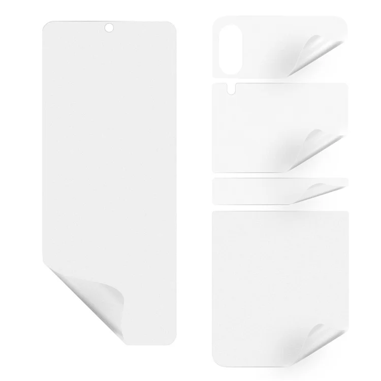 1 Set Matte Anti-fingerprint Complete Covering PET Screen Protector Film per Samsung Galaxy Z Flip3 5G