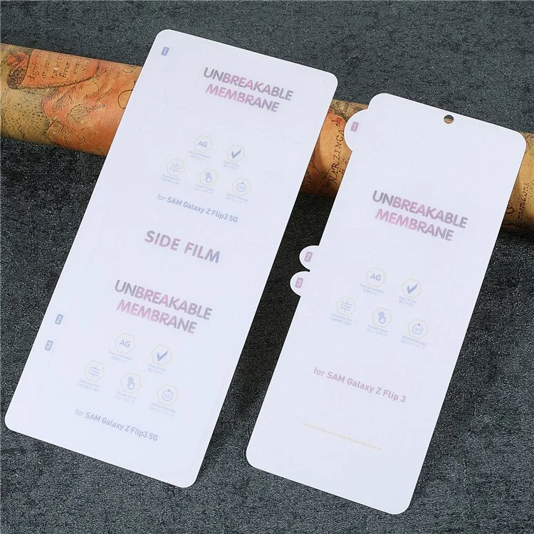 1 Set Matte Anti-fingerprint Complete Covering PET Screen Protector Film per Samsung Galaxy Z Flip3 5G