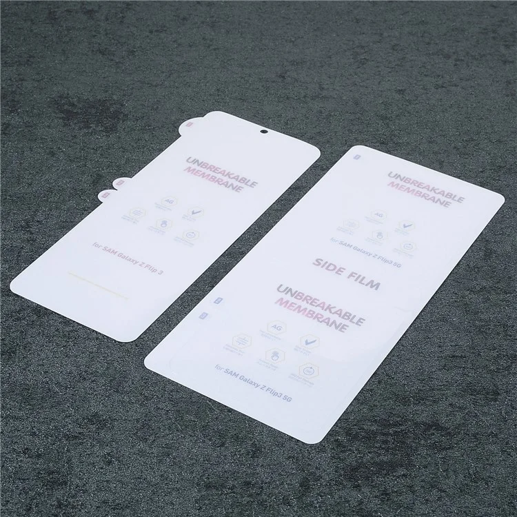 1 Set Matte Anti-fingerprint Complete Covering PET Screen Protector Film per Samsung Galaxy Z Flip3 5G