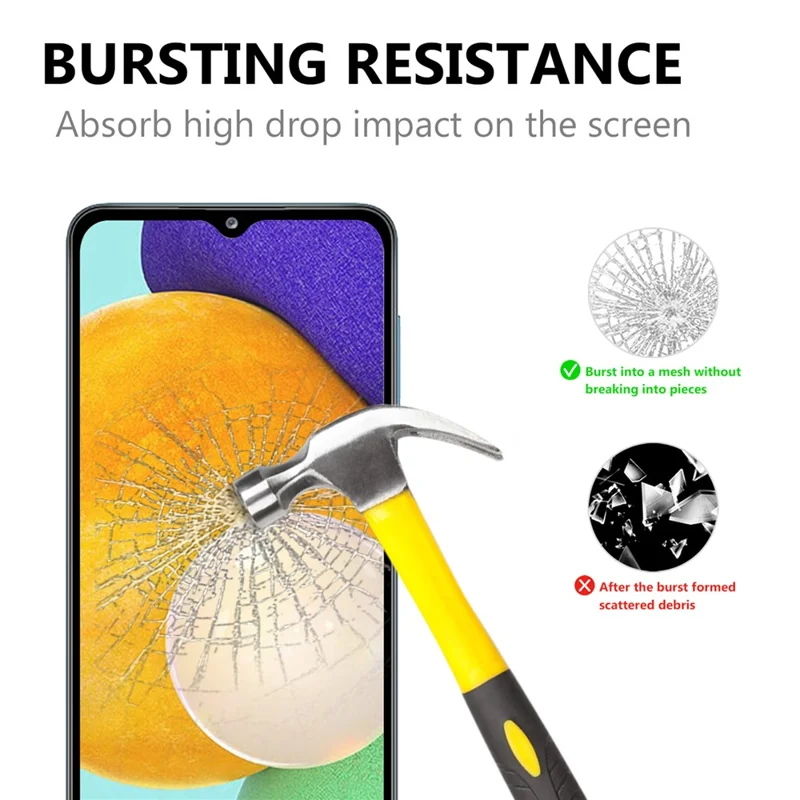 High Definition Black Edges Full Glue Tempered Glass Screen Protector for Samsung Galaxy A13 5G
