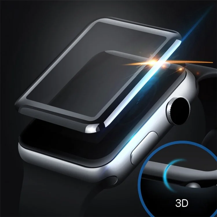 MOCOLO 3D Curved Anti-explosion Full Coverage Tempered Glass Screen Protector for Apple Watch Series 9 / 8 / 7 45mm