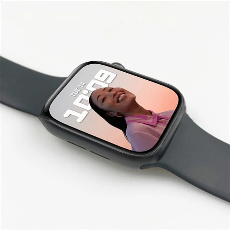 MOCOLO 3D Curved Anti-explosion Full Coverage Tempered Glass Screen Protector for Apple Watch Series 9 / 8 / 7 45mm