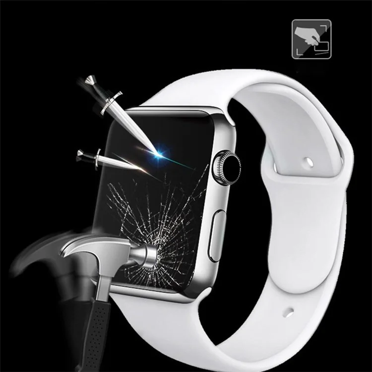 MOCOLO 3D Curved Anti-explosion Full Coverage Tempered Glass Screen Protector for Apple Watch Series 9 / 8 / 7 45mm