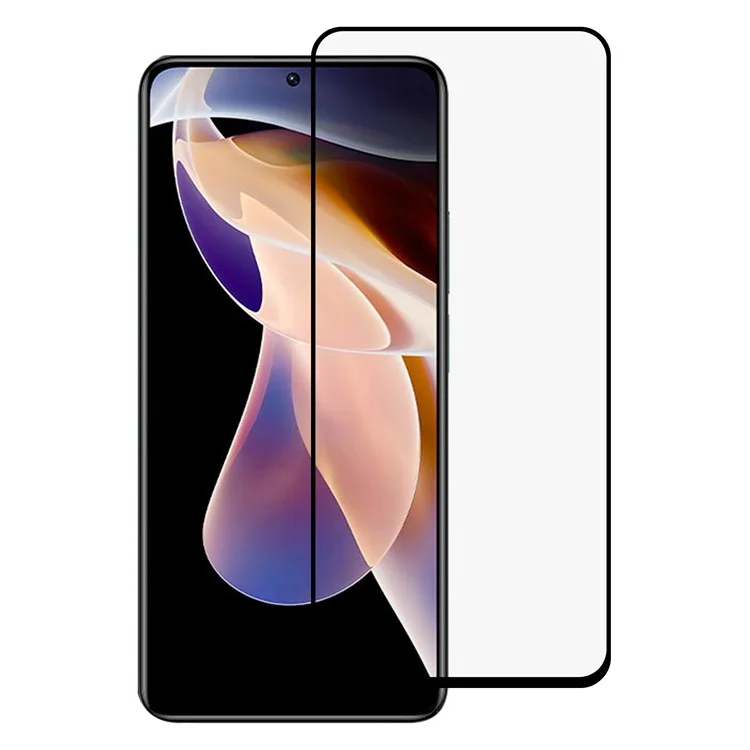 Complete Covering Silk Printing Full Glue Anti-scratch Tempered Glass Screen Protector Film for Xiaomi Redmi Note 11 Pro 5G (China) (MediaTek)/Note 11 Pro+ 5G