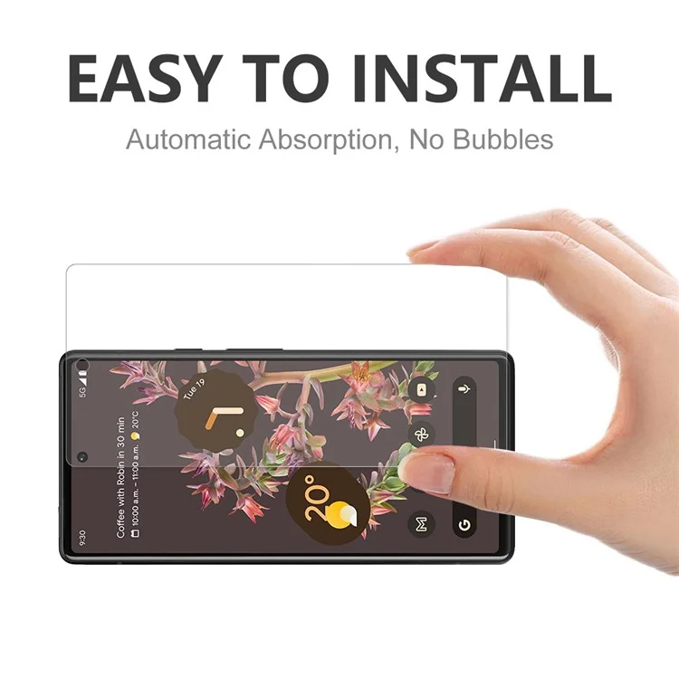 ENKAY HAT PRINCE 2.5D Arc Edge 9H Durezza 0.26mm Vetro temperato ultra-sottile Protettore dello schermo resistente ai graffi per Google Pixel 6