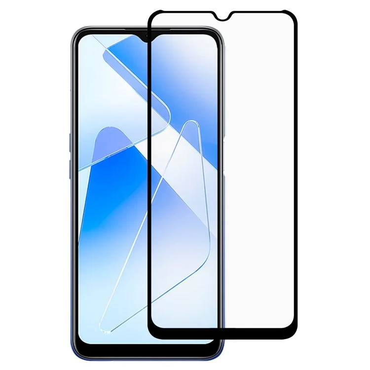 Full Screen Full Glue Solid Defense Silk Printing 9D Anti-explosion HD Clear Tempered Glass Film für Oppo A55 5G