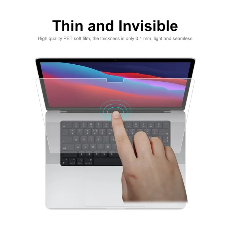 Enkay Hat Prince Para MacBook Pro 14 Polegadas (2021) (A2442) Protetor de Tela Cobertura Completa Anti-glare Pet Film