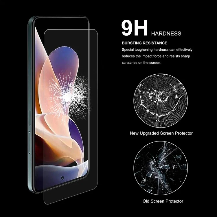 Hat-prince 0,26 мм 2,5d Arc Arc Edge Protector Anti-fingerprint 9H Твердость HD Стеклянная Стеклянная Пленка Для Xiaomi Redmi Примечание 11 5G (китай) (mediatek)/redmi Примечание 11t 5G/Redmi Примечание 11S 5G/Redmi Note 11S 5G 5G