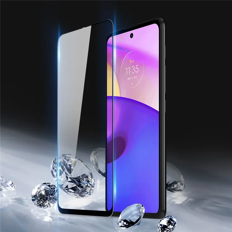 Dux Ducis Full Lopage Full Glue Hardness 9h Edge 0,3 мм Ультразлостное Защитное Стеклянное Экране (10D) Для Motorola Moto E40
