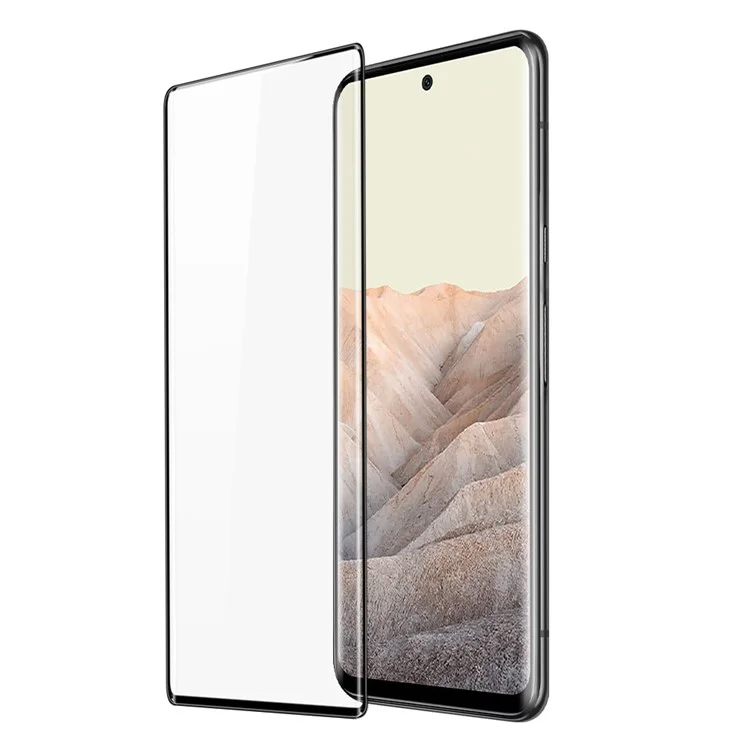 DUX DUCIS for Google Pixel 6 Pro Full Screen Protector Side Glue Hot Bending 3D Curved Medium Alumina Glass Film