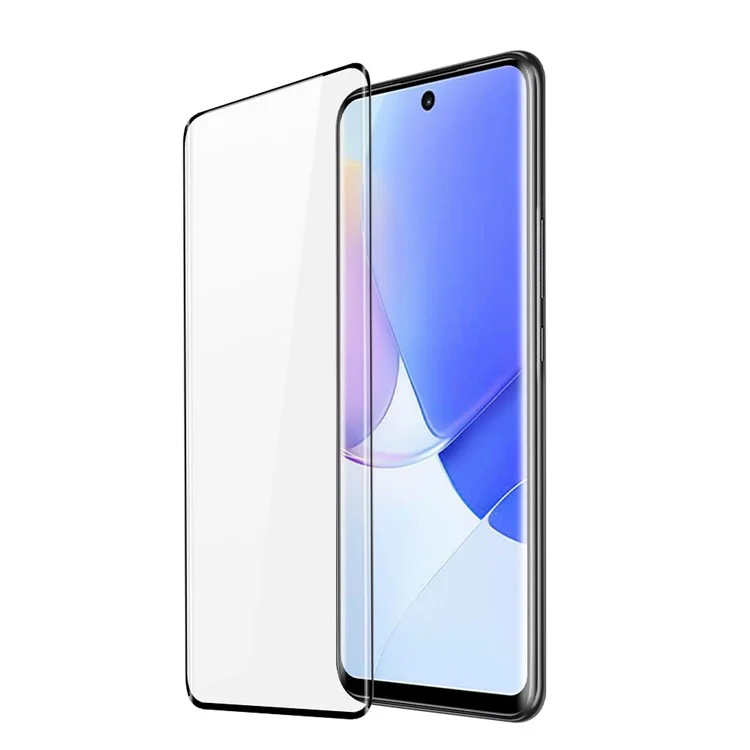 DUX DUCIS Screen Protector for Honor 50 / Huawei nova 9 , Hot Bending 3D Curved Clear Full Cover Medium Alumina Glass Film