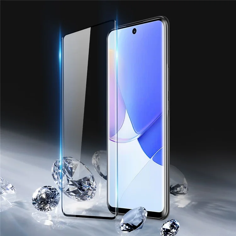DUX DUCIS Screen Protector for Honor 50 / Huawei nova 9 , Hot Bending 3D Curved Clear Full Cover Medium Alumina Glass Film