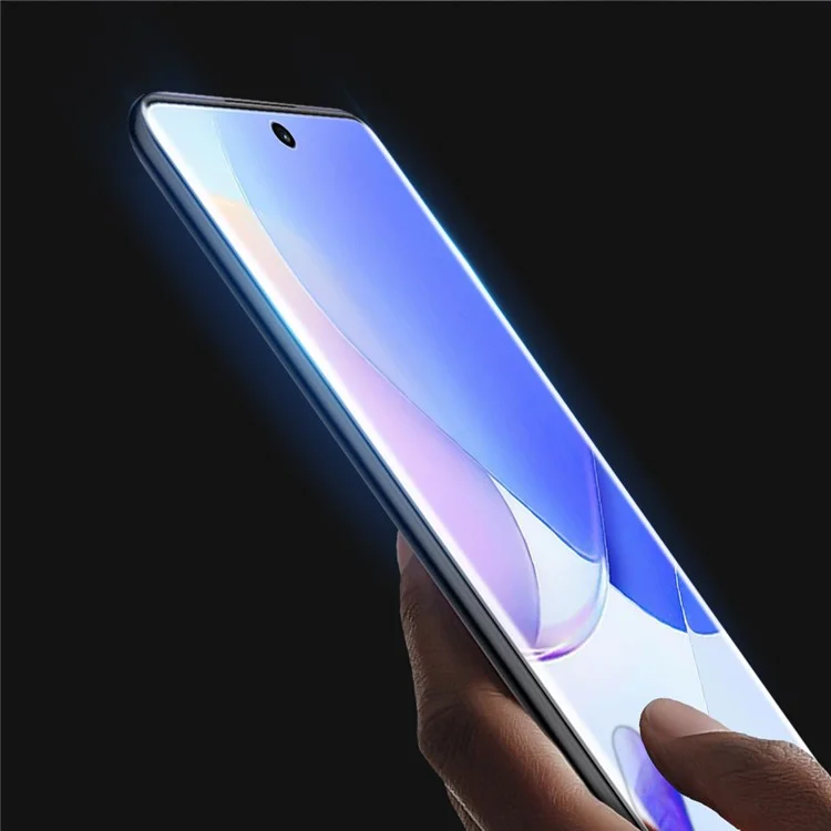 DUX DUCIS Screen Protector for Honor 50 / Huawei nova 9 , Hot Bending 3D Curved Clear Full Cover Medium Alumina Glass Film