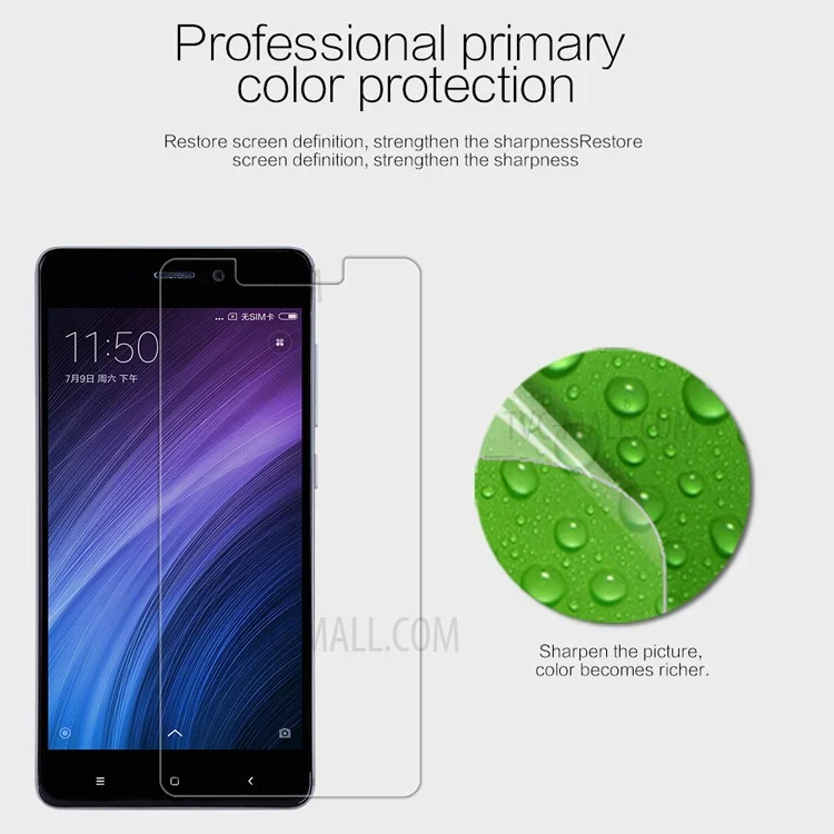 NILLKIN for Xiaomi Redmi 4 Anti-fingerprint Crystal Clear Screen Protector Film