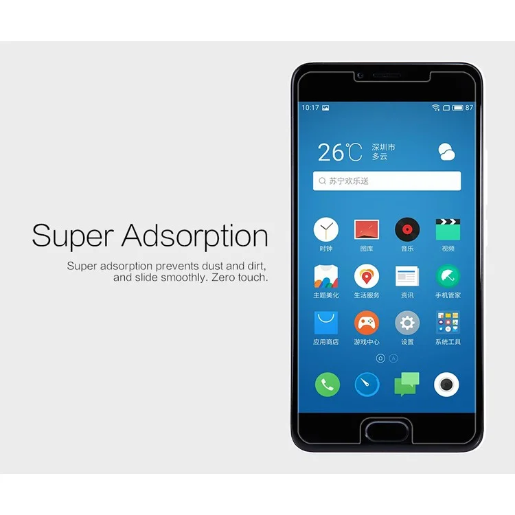 NILLKIN for Meizu m5 Anti-fingerprint Crystal Clear Screen Protector Film
