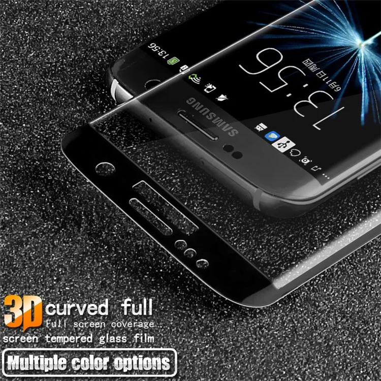 IMAK 3D Curved Full Cover Tempered Glass Screen Protector for Samsung Galaxy S7 Edge G935 - Black