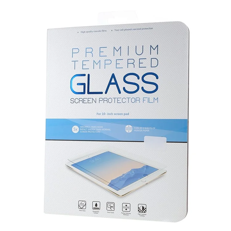 Protetor de tela de vidro temperado anti-arranhões com adesivo total de 0,3 mm de espessura para Realme Pad 10.4''