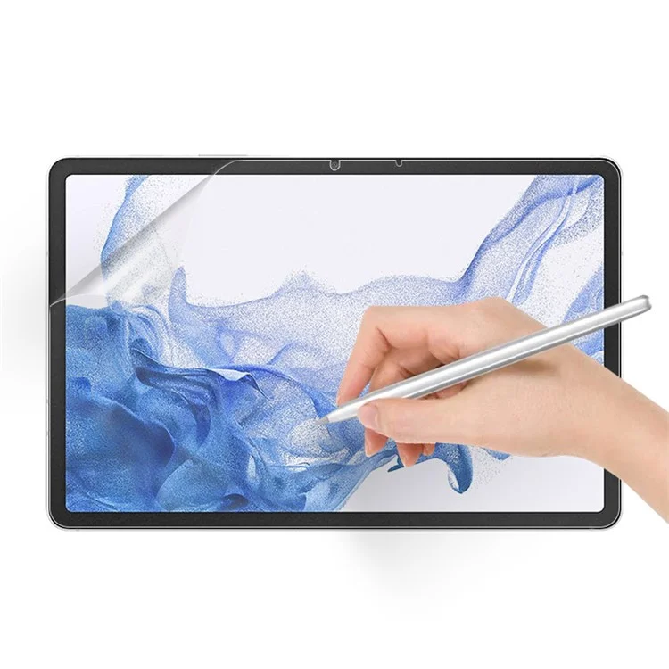 PET Screen Protector Anti-Scratch Paper-Like Texture Anti-Fingerprint Full Screen Coverage Protective Film for Samsung Galaxy Tab S8