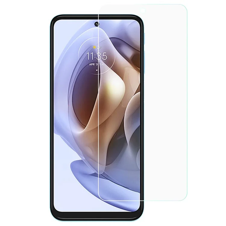 Película protectora de vidrio templado de 0,3 mm con borde arqueado antirreflejos y antimancha para Motorola Moto G31 4G/G41 4G