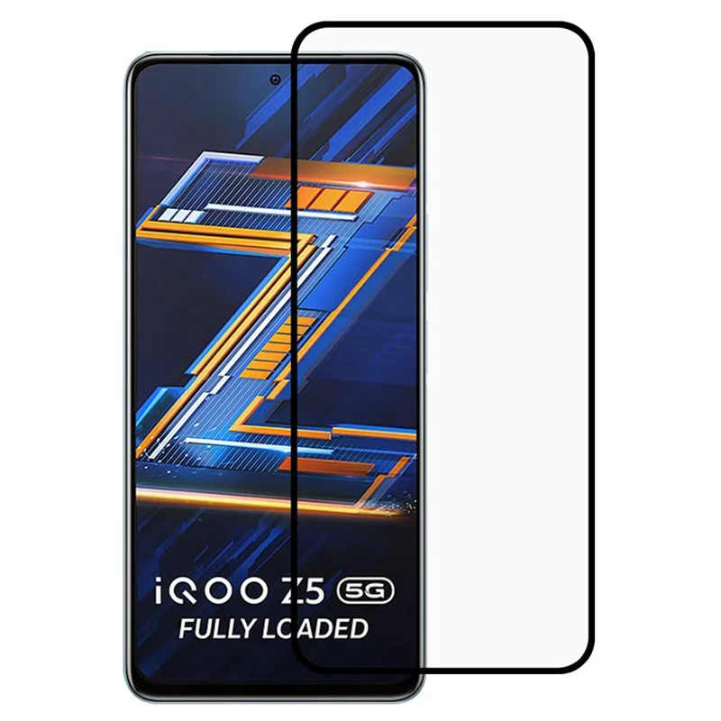 High Transparency PET + TPU Screen Protector Silk Print Full Glue Bendable Screen Film for vivo iQOO Z5