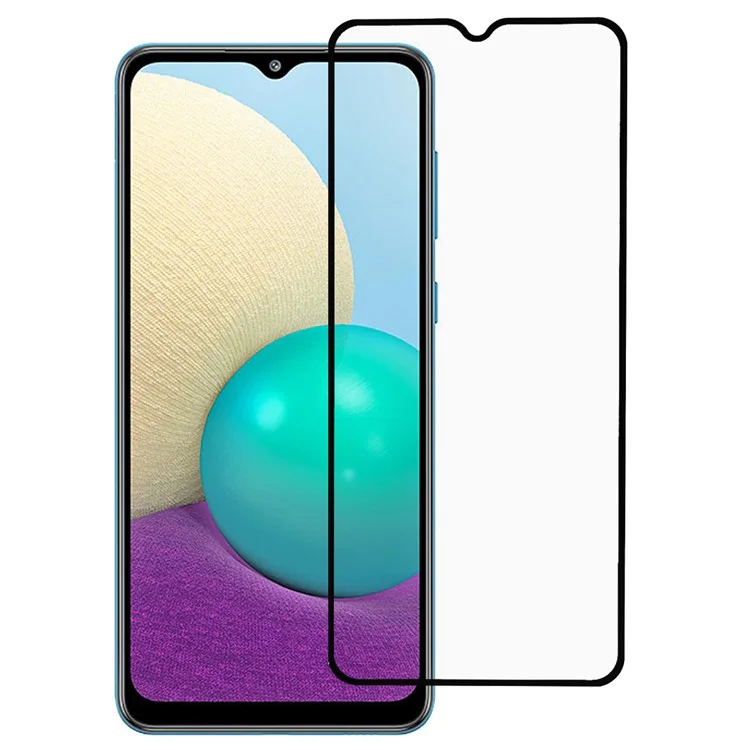 HD Clear Silk Printing PET + TPU Complete Covering Screen Protector für Samsung Galaxy A02