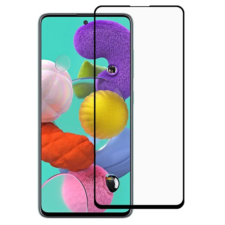 RURIHAI Anti-fingerprint Full Coverage Full Glue Ultra Clear PMMA Soft Screen Protector Film per Samsung Galaxy A51 4G SM-A515/A51 5G SM-A516