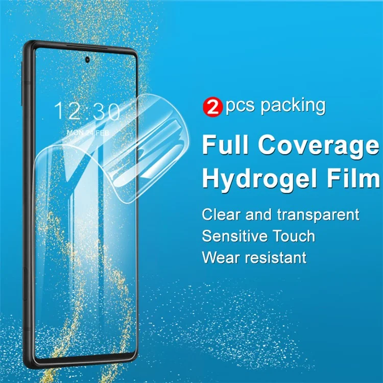 IMAK 2Pcs/Set Hydrogel Film III Full Coverage Transparent Soft TPU Protective Screen Protector für Google Pixel 6