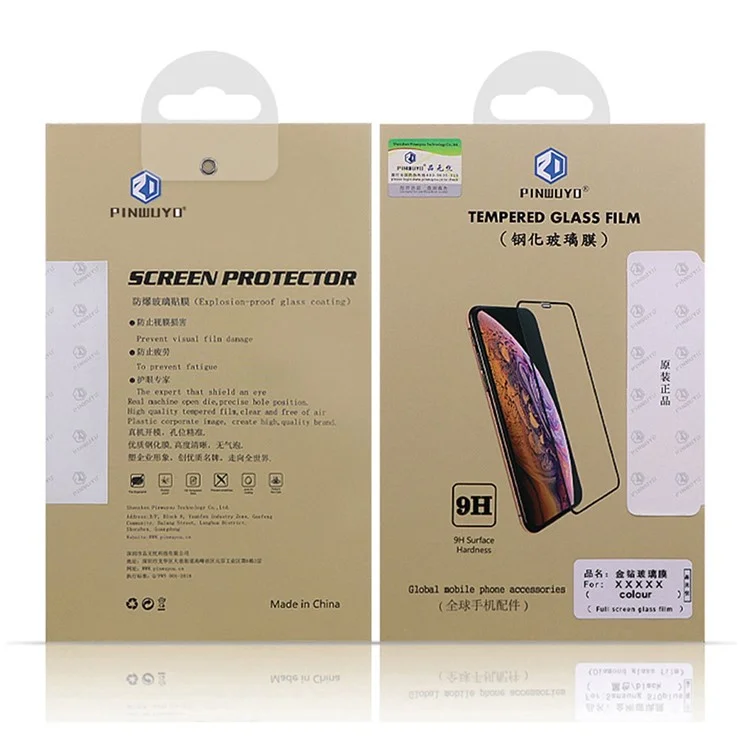 PINWUYO Tempered Glass Screen Film Fingerprint-Free Explosion-Proof Full Glue Full Screen Coverage for Sony Xperia Pro-I