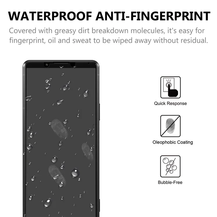 For Sony Xperia Pro-I Ultra Clear Bubble-free Full Coverage Full Glue 0.2mm Black Edge AGC Glass Tempered Glass Screen Protector