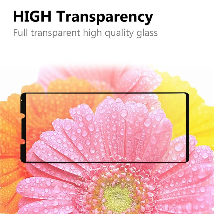 For Sony Xperia Pro-I Ultra Clear Bubble-free Full Coverage Full Glue 0.2mm Black Edge AGC Glass Tempered Glass Screen Protector
