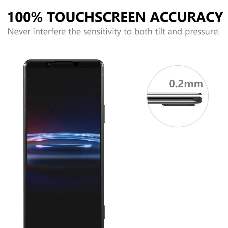For Sony Xperia Pro-I Ultra Clear Bubble-free Full Coverage Full Glue 0.2mm Black Edge AGC Glass Tempered Glass Screen Protector