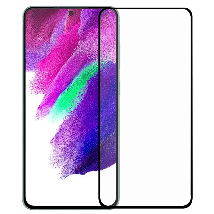Для Samsung Galaxy S22 5G / S23 Black Edge AGC Glass Tempered Glass 0.1mm Full Screen Protector (Fingerprint Unlock)