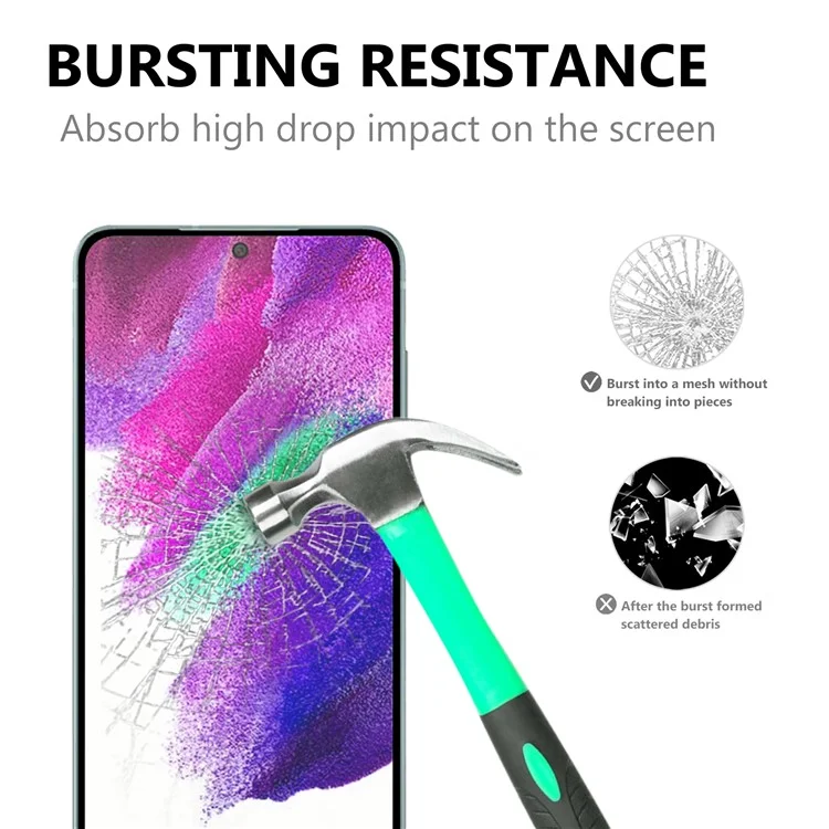 Для Samsung Galaxy S22 5G / S23 Black Edge AGC Glass Tempered Glass 0.1mm Full Screen Protector (Fingerprint Unlock)