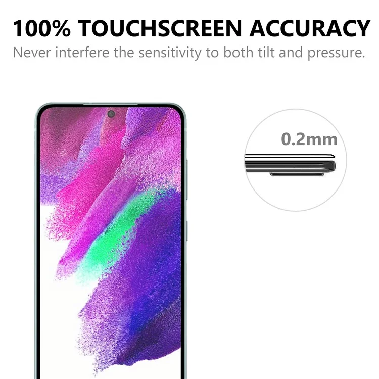Для Samsung Galaxy S22 5G / S23 Black Edge AGC Glass Tempered Glass 0.1mm Full Screen Protector (Fingerprint Unlock)