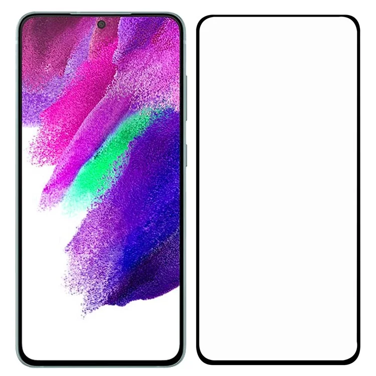 Для Samsung Galaxy S22 5G / S23 Black Edge AGC Glass Tempered Glass 0.1mm Full Screen Protector (Fingerprint Unlock)