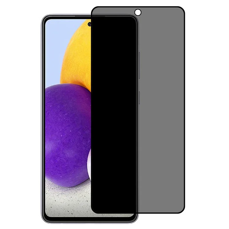 Vollbildabdeckung Seidendruckschutzfolie gegen Ausspähung Vollklebend Gehärtetes Glas Bildschirmschutz für Samsung Galaxy A73 5G