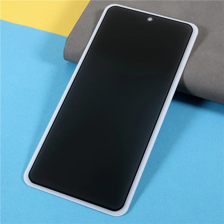 Full Screen Coverage Silk Printing Anti-Peep Full Glue Tempered Glass Screen Protector for Samsung Galaxy A73 5G