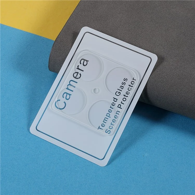 2 pièces/ensemble Anti-traces de doigts Anti-rayures Film de protection en verre trempé à bord incurvé 3D pour objectif de caméra pour OnePlus 10 Pro 5G 