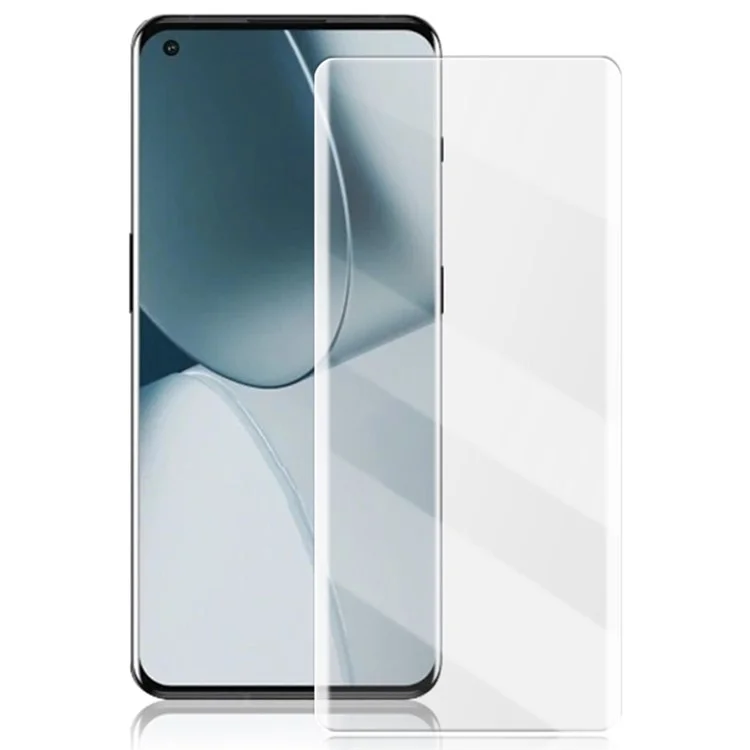 Amorus 3D Curved Alta Transparência Tamanho Completo Cola UV Protetor de Tela de Vidro Temperado Para OnePlus 9 Pro/10 Pro