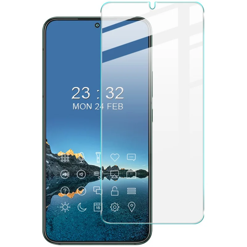 IMAK H Series Anti-Explosions-ULTRA-dünne, abgerundete Kanten HD, guter Schutz, gehärtetes Glas-Schirmschutz für Samsung Galaxy S22+ 5G / S23+
