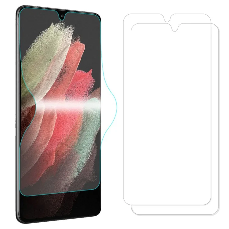 Enkay Hat Prince 2pcs/pacote Cola Completa Tpe Macio+pet+tpu Hydrogel Protetive Film Antifingerprint HD Protector Para Samsung Galaxy S22 Ultra 5G