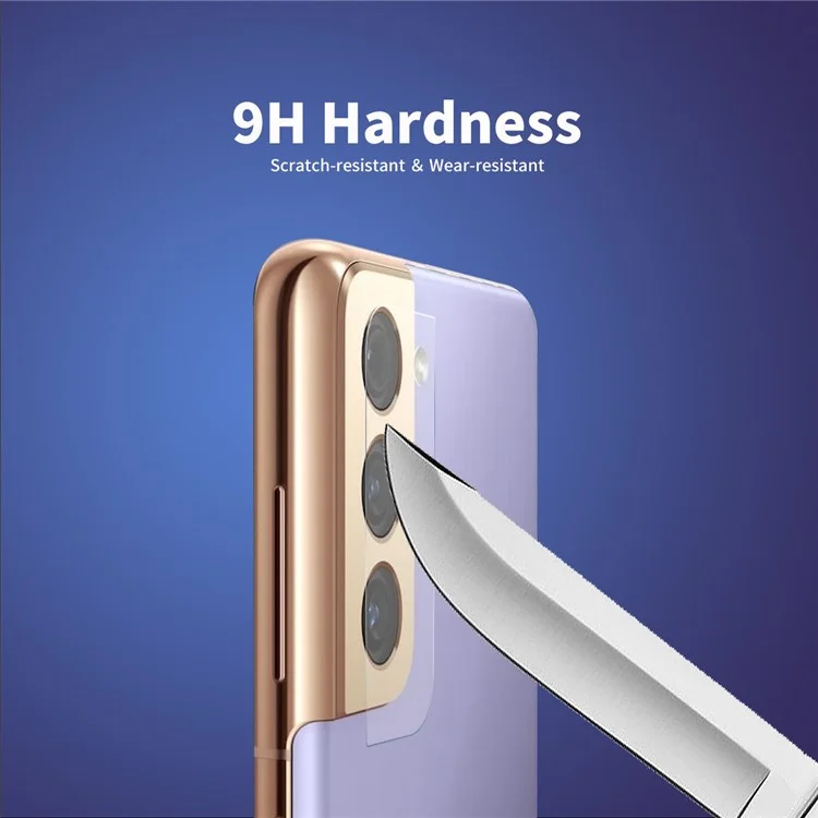 ENKAY HAT PRINCE 2Pcs/Pack HD Clear 9H Hardness Anti-Scratch 0.2mm Tempered Glass Full Cover Back Camera Protector für Samsung Galaxy S22 5G / S22+ 5G