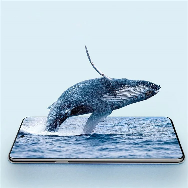 MOCOLO HD Clear Full Covering Full Glue Anti-fingerprint Anti-explosion Silk Printing Tempered Glass Screen Film per Motorola Moto G200 5G - Nero