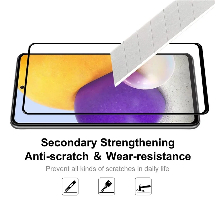 HAT PRINCE HD Clear Full Glue 0.26mm 2.5D Arc Edge 9H Tempered Glass Screen Protector for Samsung Galaxy A53 5G