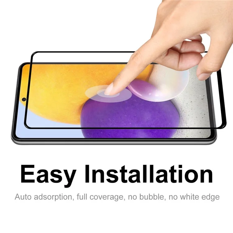 HAT PRINCE HD Clear Full Glue 0.26mm 2.5D Arc Edge 9H Tempered Glass Screen Protector for Samsung Galaxy A53 5G