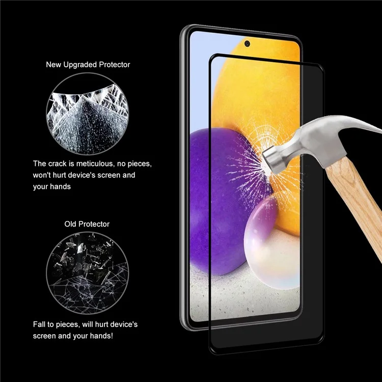 HAT PRINCE HD Clear Full Glue 0.26mm 2.5D Arc Edge 9H Tempered Glass Screen Protector for Samsung Galaxy A53 5G