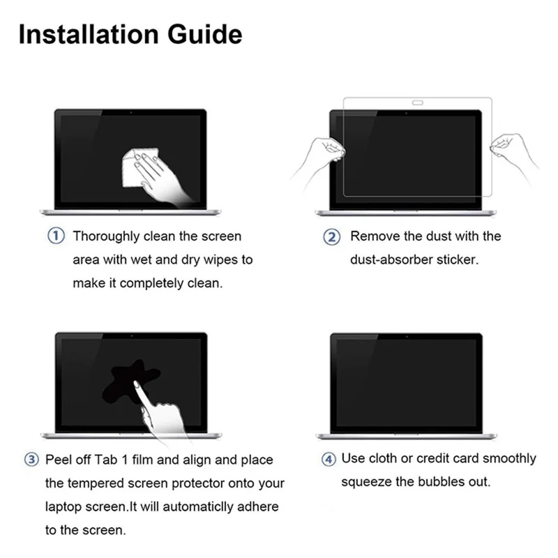 Full Glue Tempered Glass for MacBook Pro Macbook Pro 14 inch (2025) / (2024) / (2023) / (2022) / (2021) Screen Protector