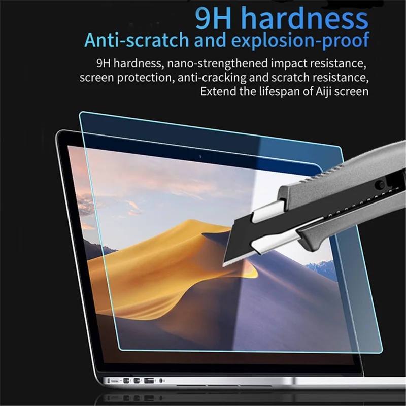 9H Hardness Ultra Clear Tempered Glass Film for MacBook Pro 13 inch A1278 Explosion-proof Full Flue Full Size Screen Protector
