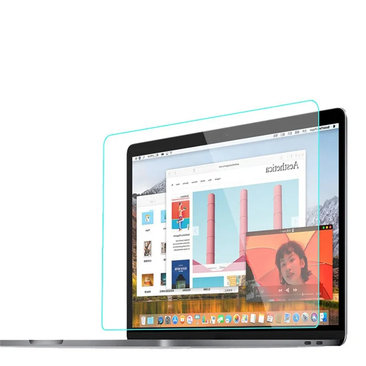 For MacBook Pro 16 inch (2024) M4 A3403 / A3186 / (2023) M3 A2991 / M2 A2780 / (2021) A2485 Full Glue Screen Protector Tempered Glass Film